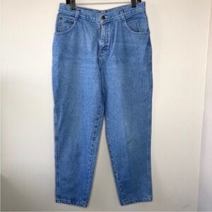 GITANO Vintage High Waisted Tapered Blue Denim Jeans